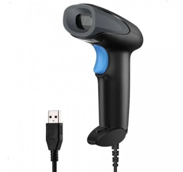 Leitor De Código De Barras Usb Boleto Bancário Na Tela Cor Azul 110V/220V