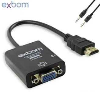 Adaptador Hdmi X Vga C/ Saída De Áudio Exbom CC-HVA60 - Foto 2