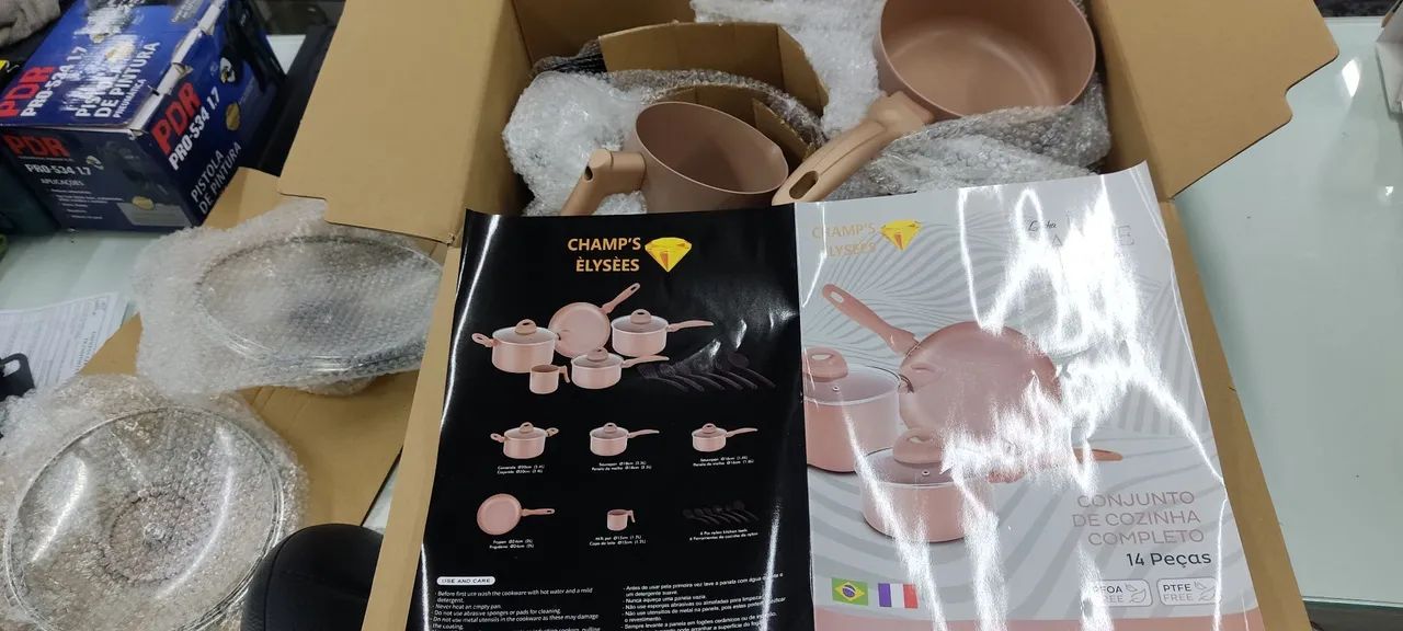 Jogo de Panelas Champ's Elysées 14 Peças Antiaderente - Foto 5