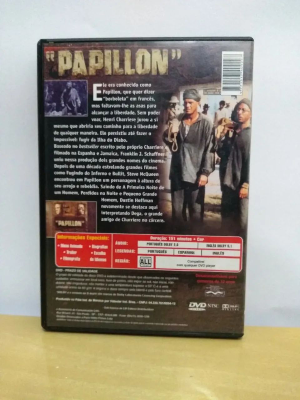 DVD Papillon ( 1973 ) Steve Mcqueen, Dustin Hofman - Foto 2