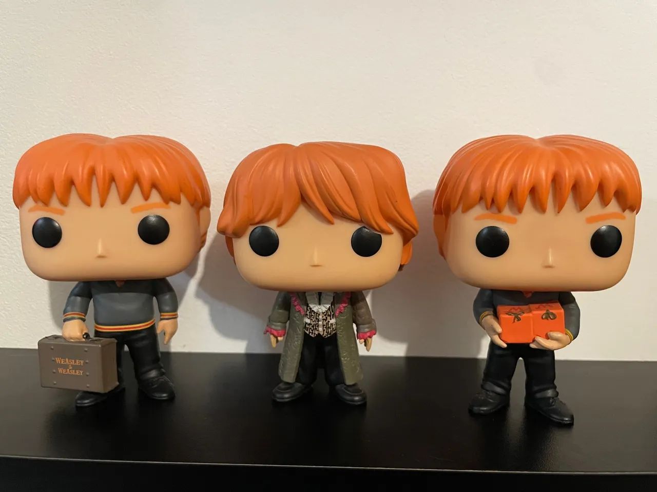 Funko Pop Fred, George e Rony Weasley Trio Harry Potter