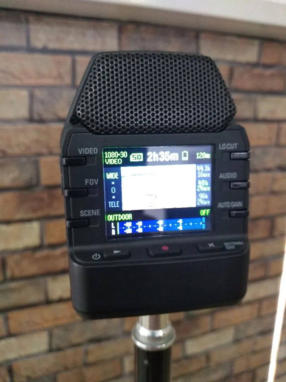 Gravador profissional alta qualidade áudio e vídeo para músicos