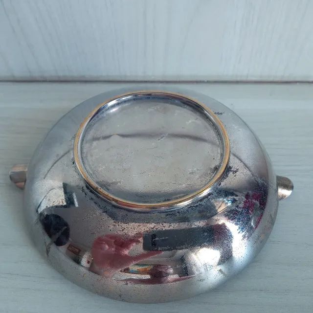 Antigo Cinzeiro Andino  Chileno  de Coleção em Metal  - Foto 3