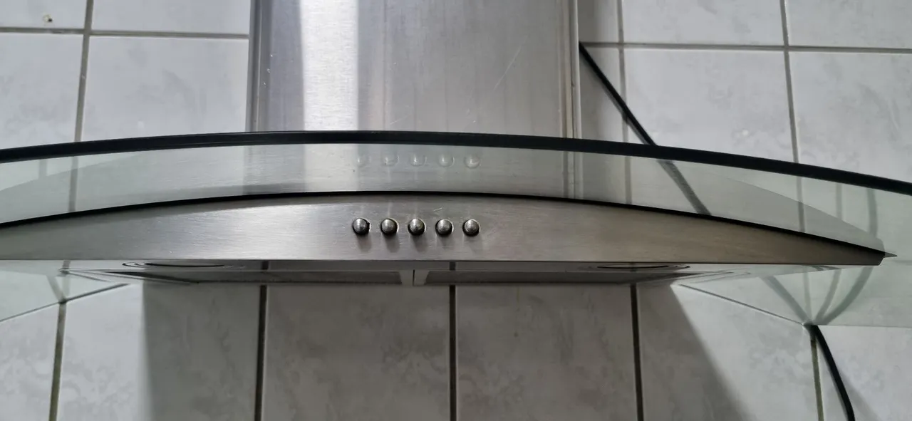 COIFA DE PAREDE,VIDRO CURVO DUTO SLIM INOX 80CM 127V