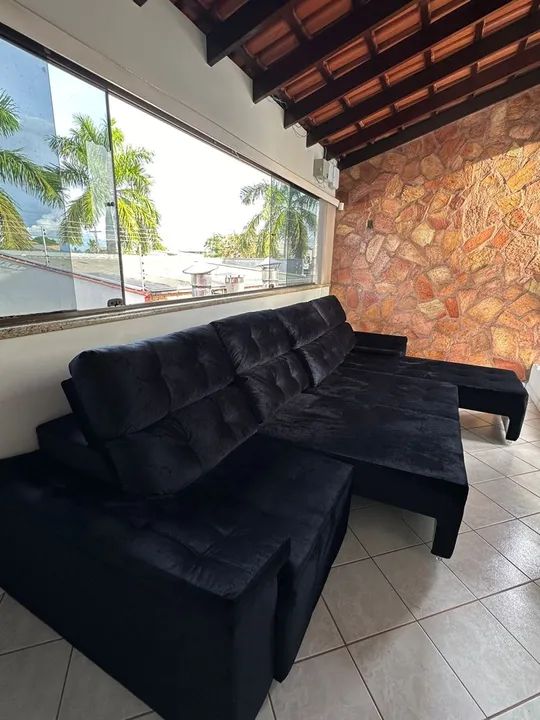 Sofá retrátil e reclinável de 8 lugares.  - Foto 2