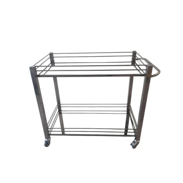 Mesa de Apoio 80x40cm - Rodízios de PVC Preto
