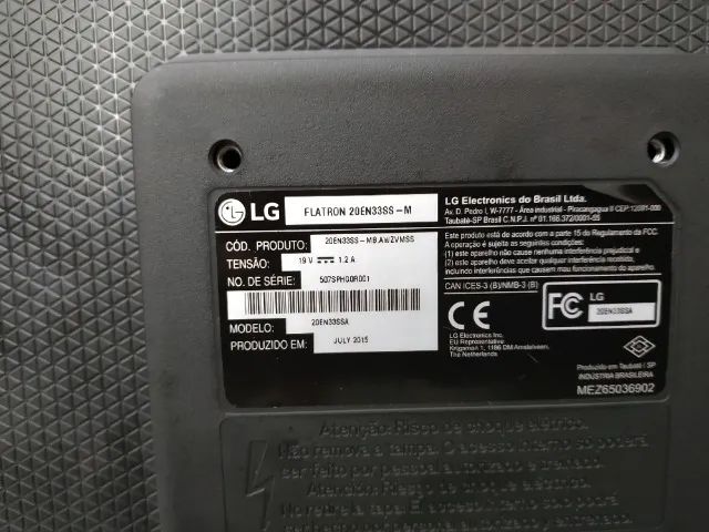 Monitor 20 Lg Led Hd D-sub 20EN33 - Perfeito Estado - Foto 2