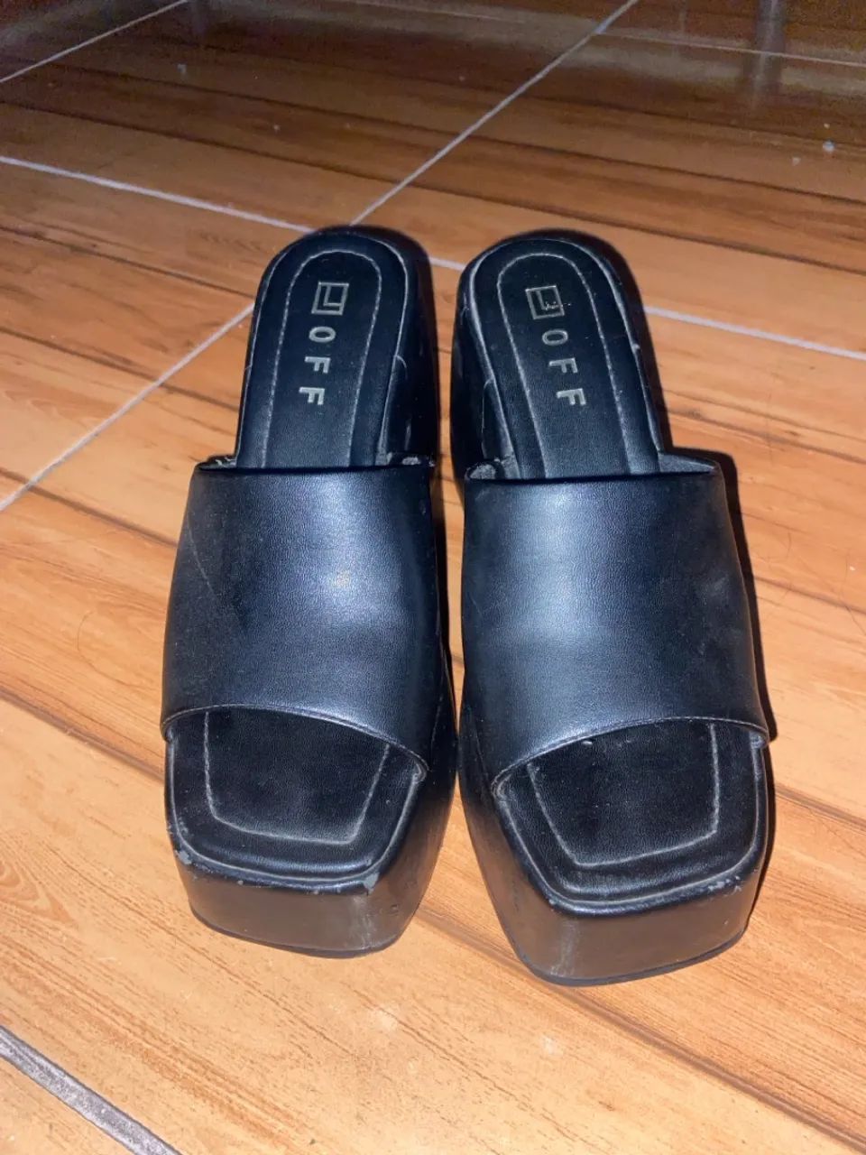 Sandália Plataforma Preta - Foto 4