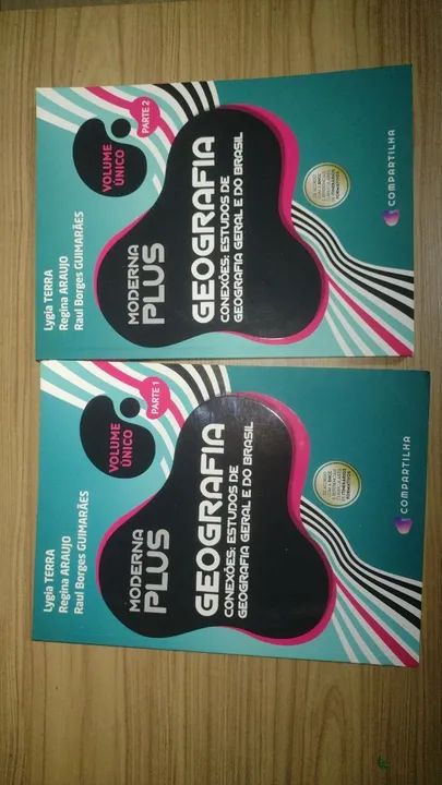 Livros Geografia Moderna Plus - Volumes 1 e 2
