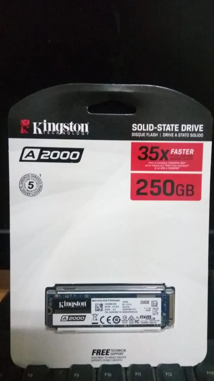 250GB NVMe SSD