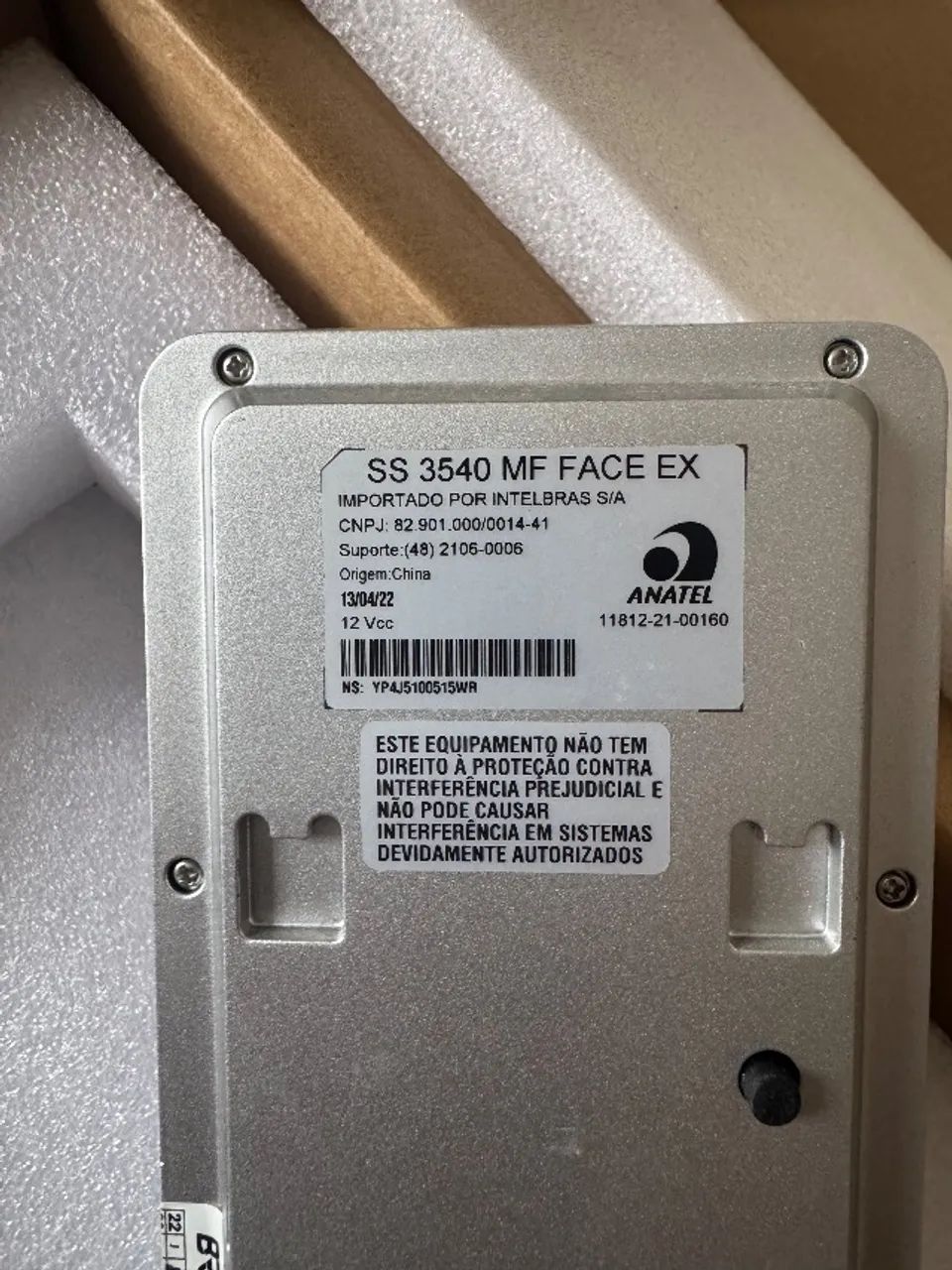 Controlador de Acesso Facial Intelbras SS 3540 MF Face EX duas unidades - Foto 3