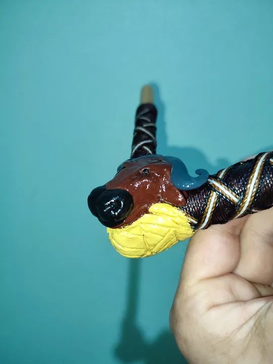 Tepi Aplicador Animal Poder - Bufalo Com Pedra Olho De Tigre - Foto 5