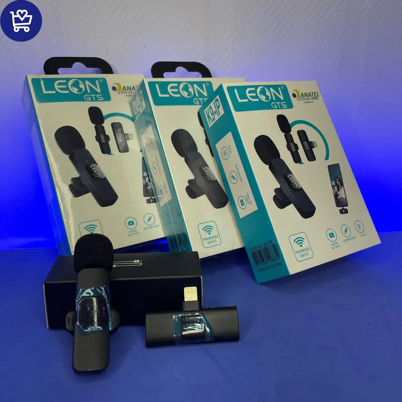 Microfone Sem Fio LEON GTS para Celular - K9-4P - Foto 4