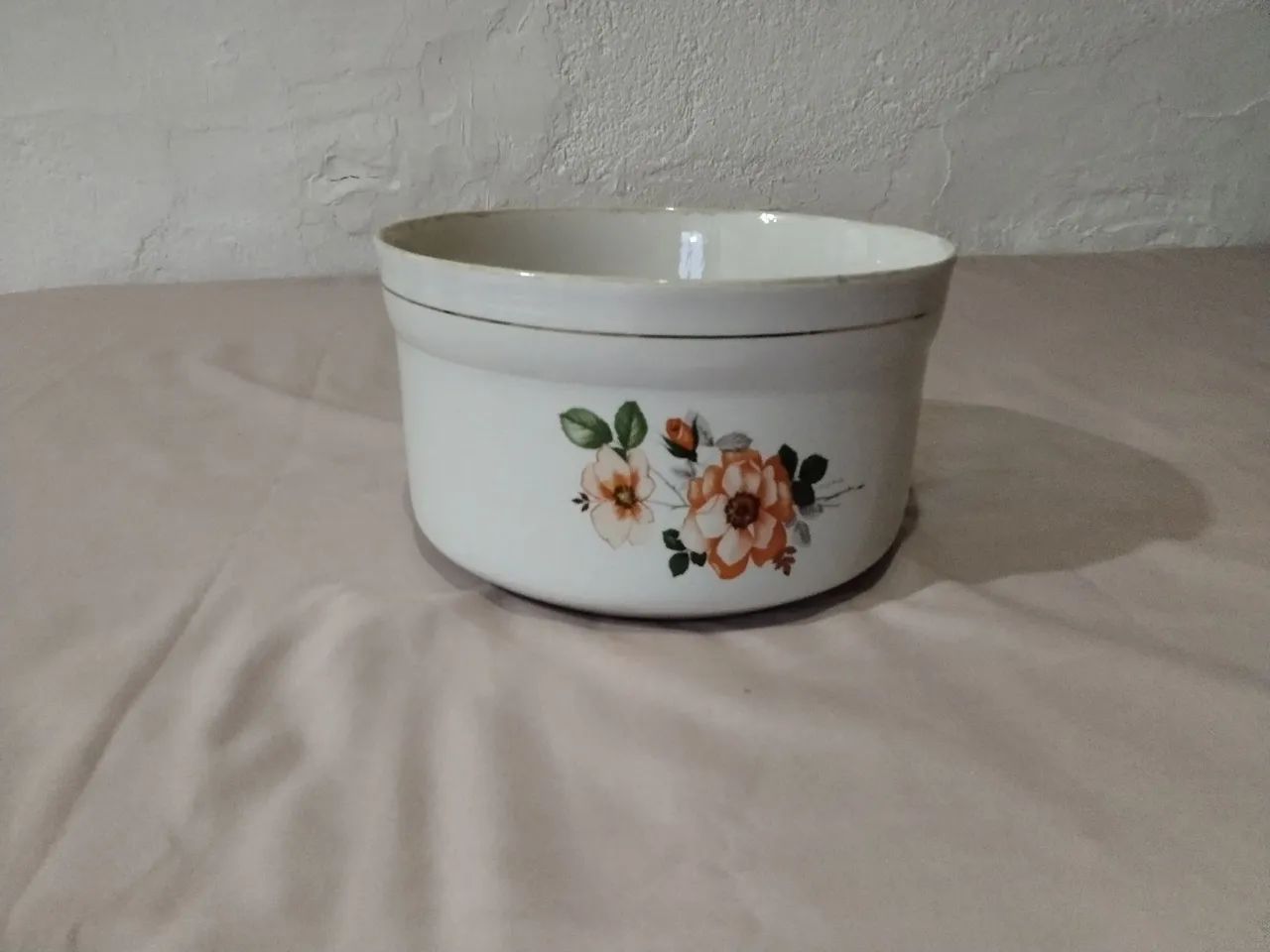 Antiga tigela grande em porcelana Pedreira, pintada a mão - Foto 4