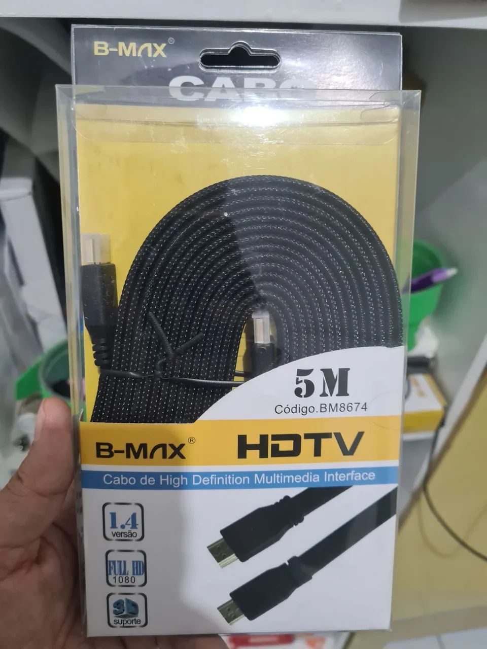 Cabo HDMI alta qualidade em nylon