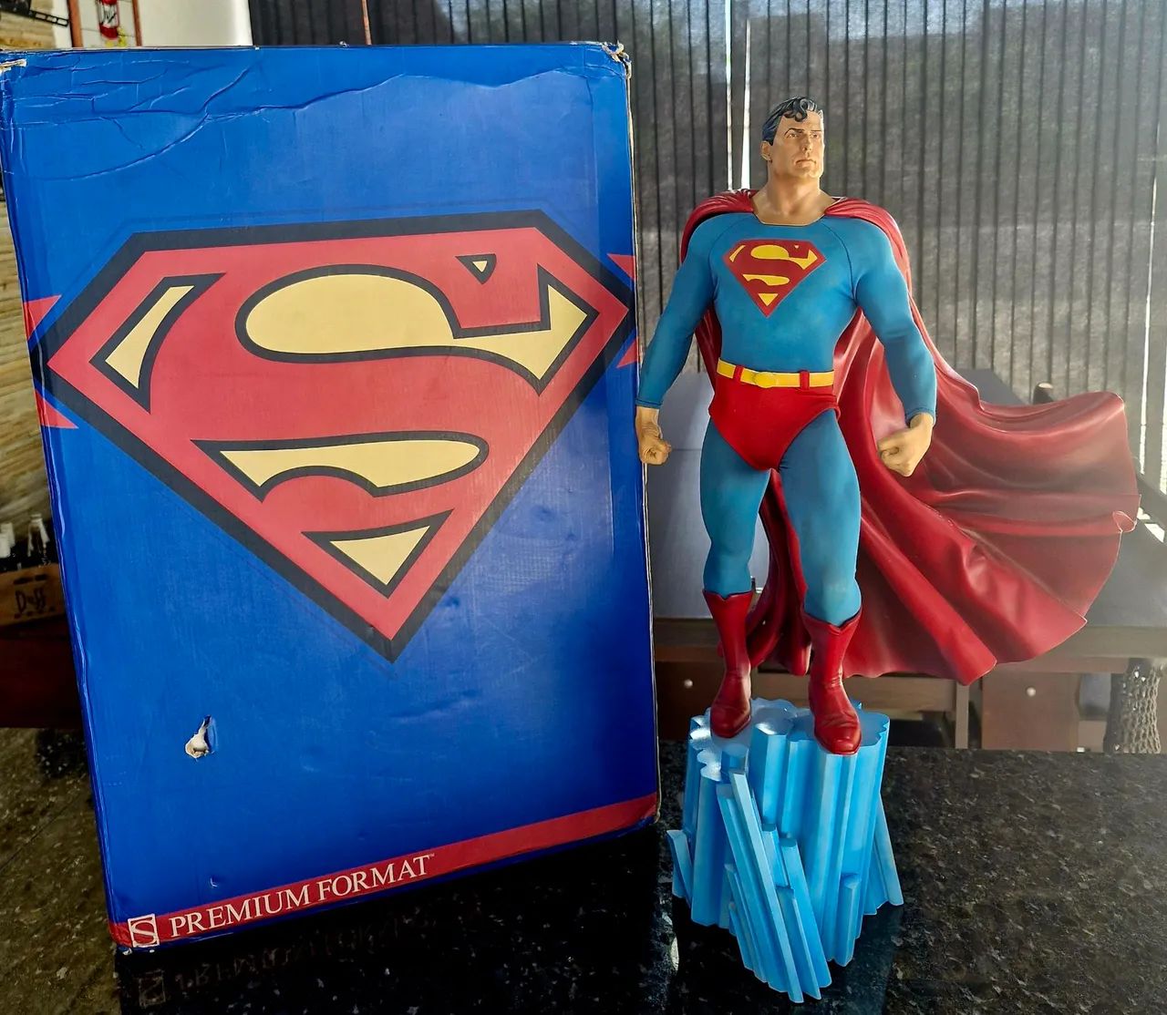 Superman 1/4 Sideshow n iron studios 