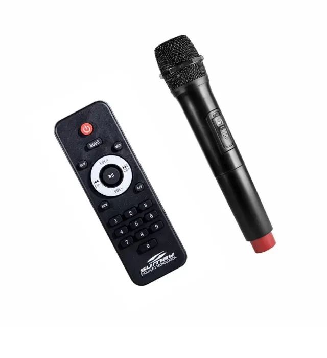 Caixa de Som Amplificada Sumay Pegasus CAP36 700W com Microfone e Controle - Foto 5