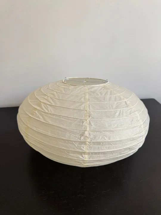 Luminária de papel bege - Foto 5