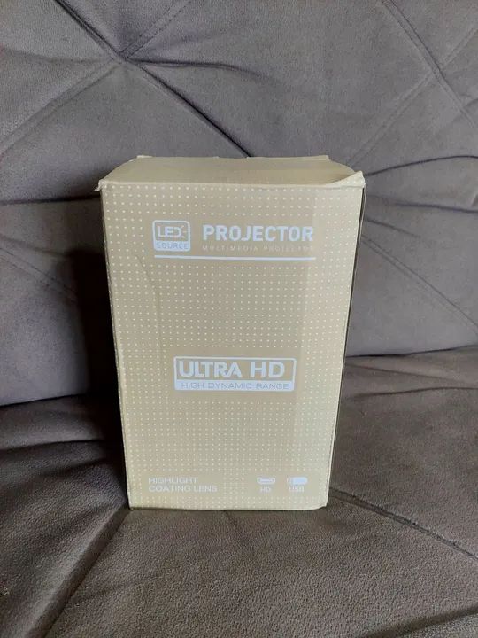 Projetor Portátil Android HDMI Smart Cinema Hy300 Similar Led 4k + Controle + Pilhas - Foto 2