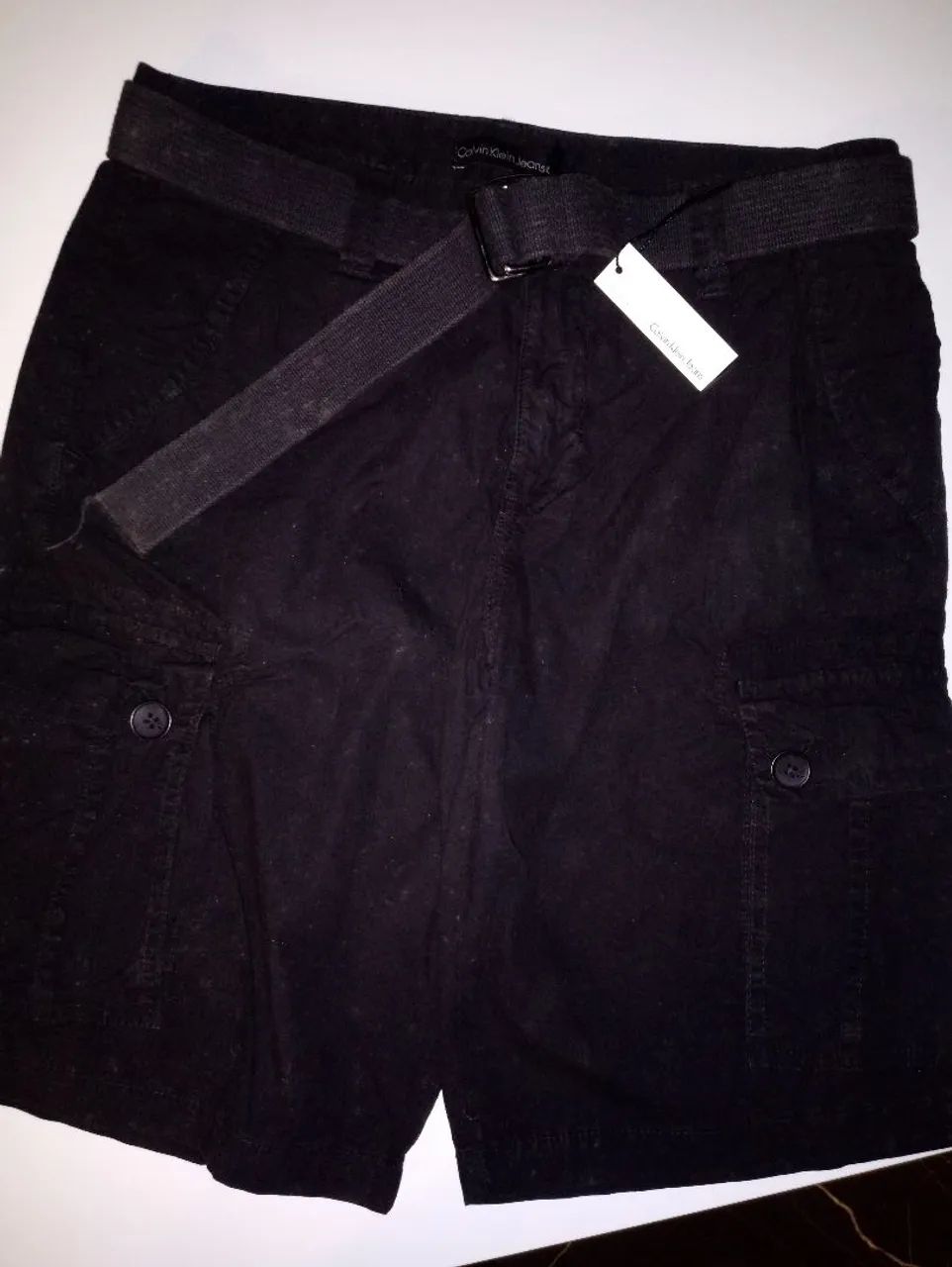 Bermuda preta Calvin Klein Jeans