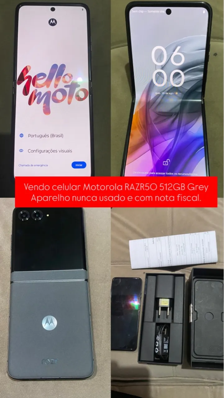 Motorola RAZR50 512GB NOVO!