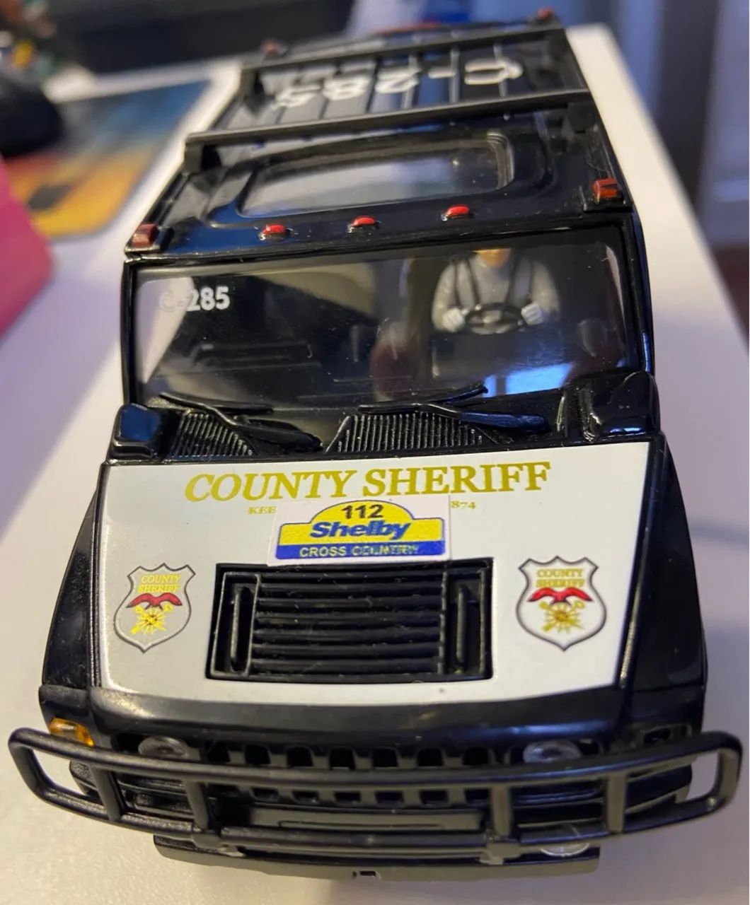 Miniatura Autorama Hummer County Sheriff Shelby - Foto 2