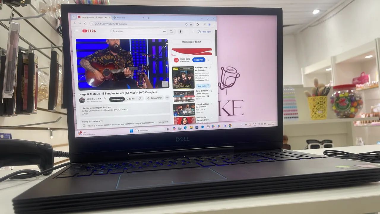 Notebook Gamer Dell GeForce GTX Core i5 9ª Geração - Foto 2