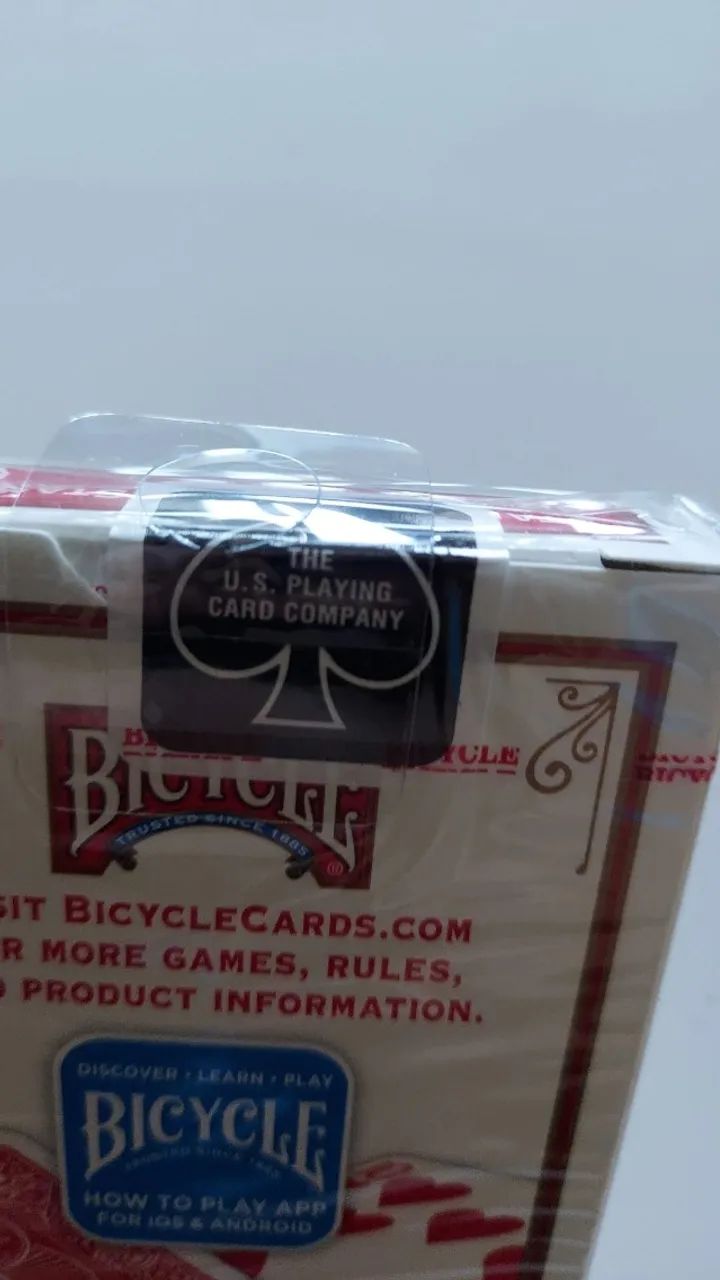 Baralho Bicycle Standard Vermelho Lacrado (Unidade) - Foto 4
