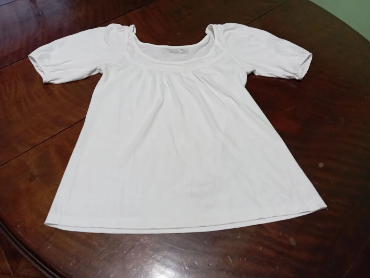 Blusa branca Zara feminina - Foto 3