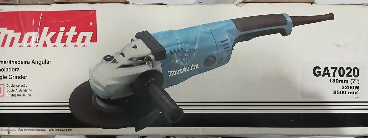 Esmilhadeira MAKITA angular <br>7 polegadas 180 mm<br>Amolador / Angle Grinder<br>GA * W