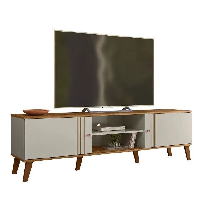 Rack Bancada Denver 1,80m Para Tv até 75 Polegadas - Foto 3