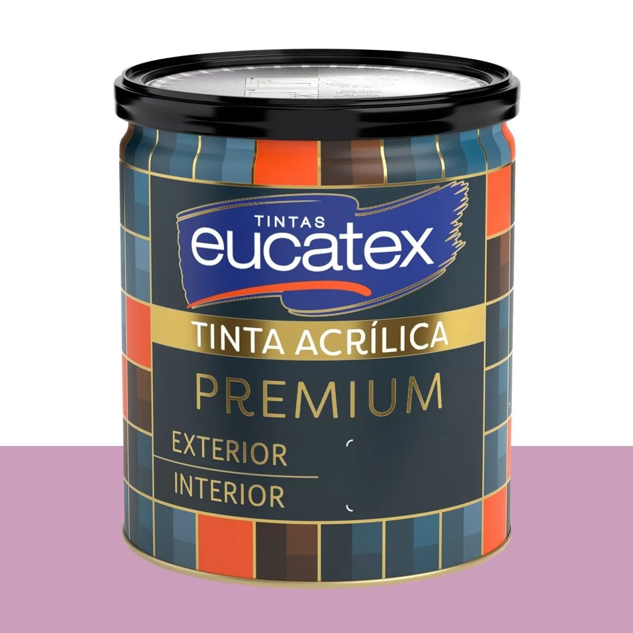 Tinta Acrílica Acetinada Eucatex Rosa-inca 800 ml