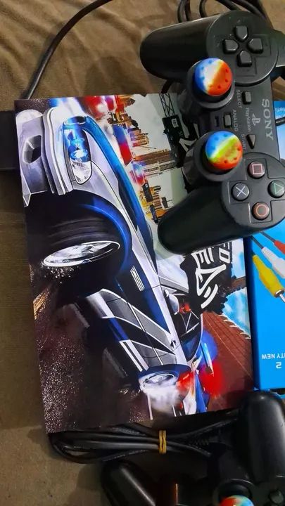 Playstation 2 com jogos - Foto 2