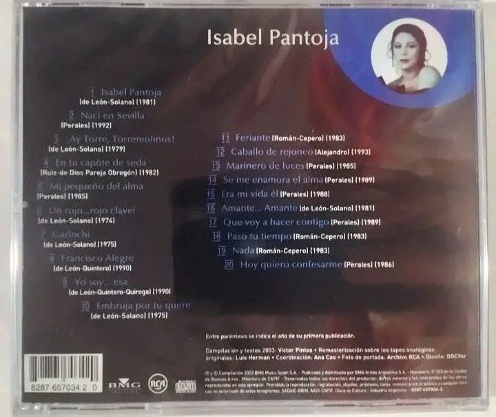 Cd Isabel Pantoja, Inolvidables. - Foto 4