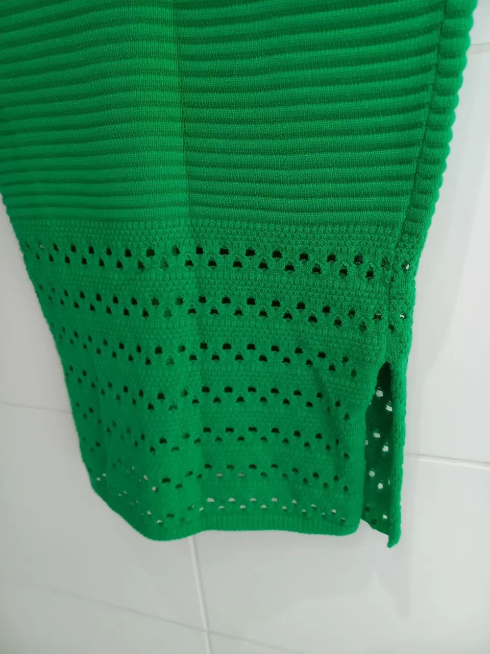 Vestido verde tricô  - Foto 2