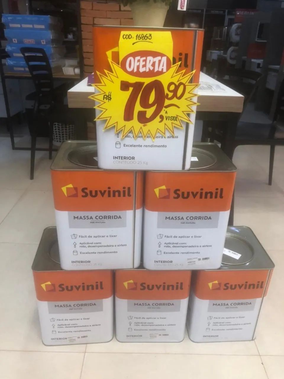 Massa Corrida Suvinil R$ 79,90 - Foto 2