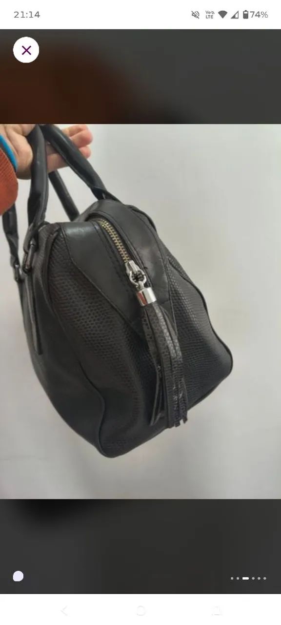 Bolsa de couro Regina rios - Foto 3