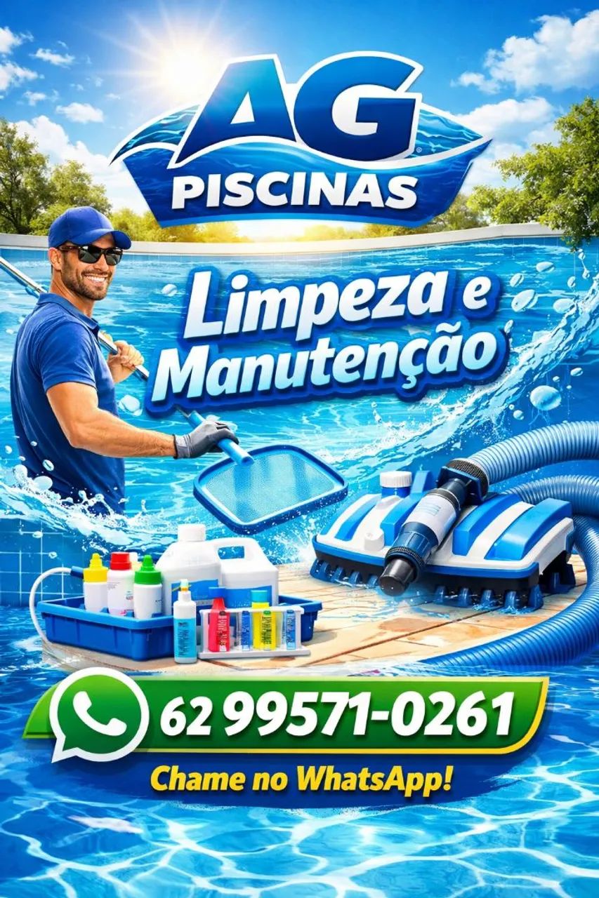 Piscineiro  Limpeza de piscinas e manutenção 