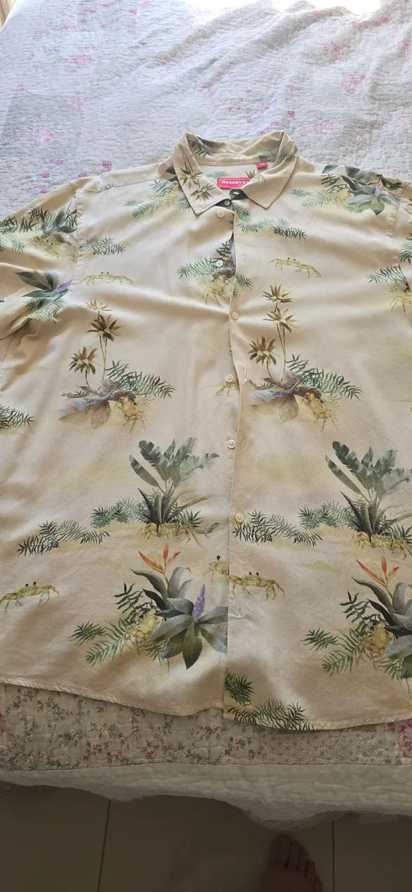 Camisa Reserva Floral Tam 3G - Foto 2