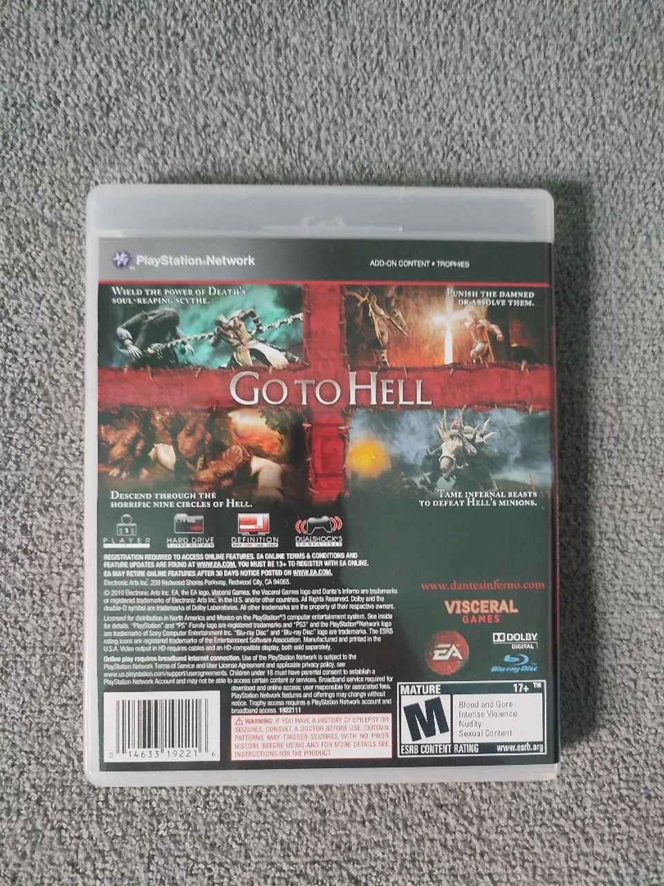 Dantes Inferno Divine Edition PS3 - Dante's Inferno PlayStation 3 - Seminovo!  - Foto 6