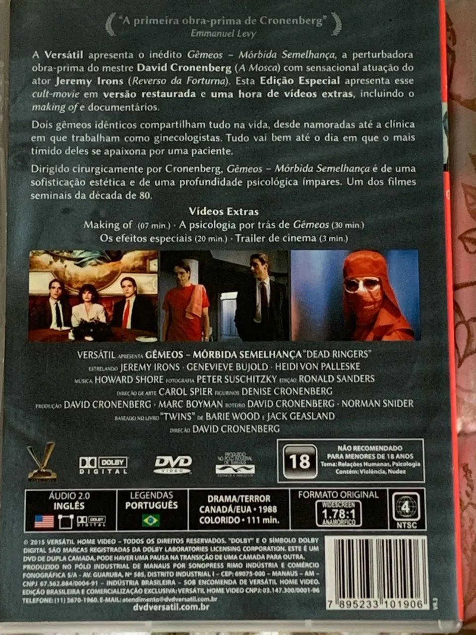Dvd Gêmeos Mórbida Semelhança  - Foto 2