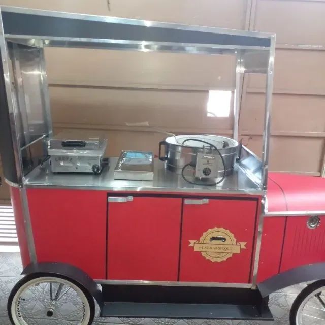 Carrinho de lanches 5 em 1 e 4 em 1 hot dog hamburguer novo - Foto 6
