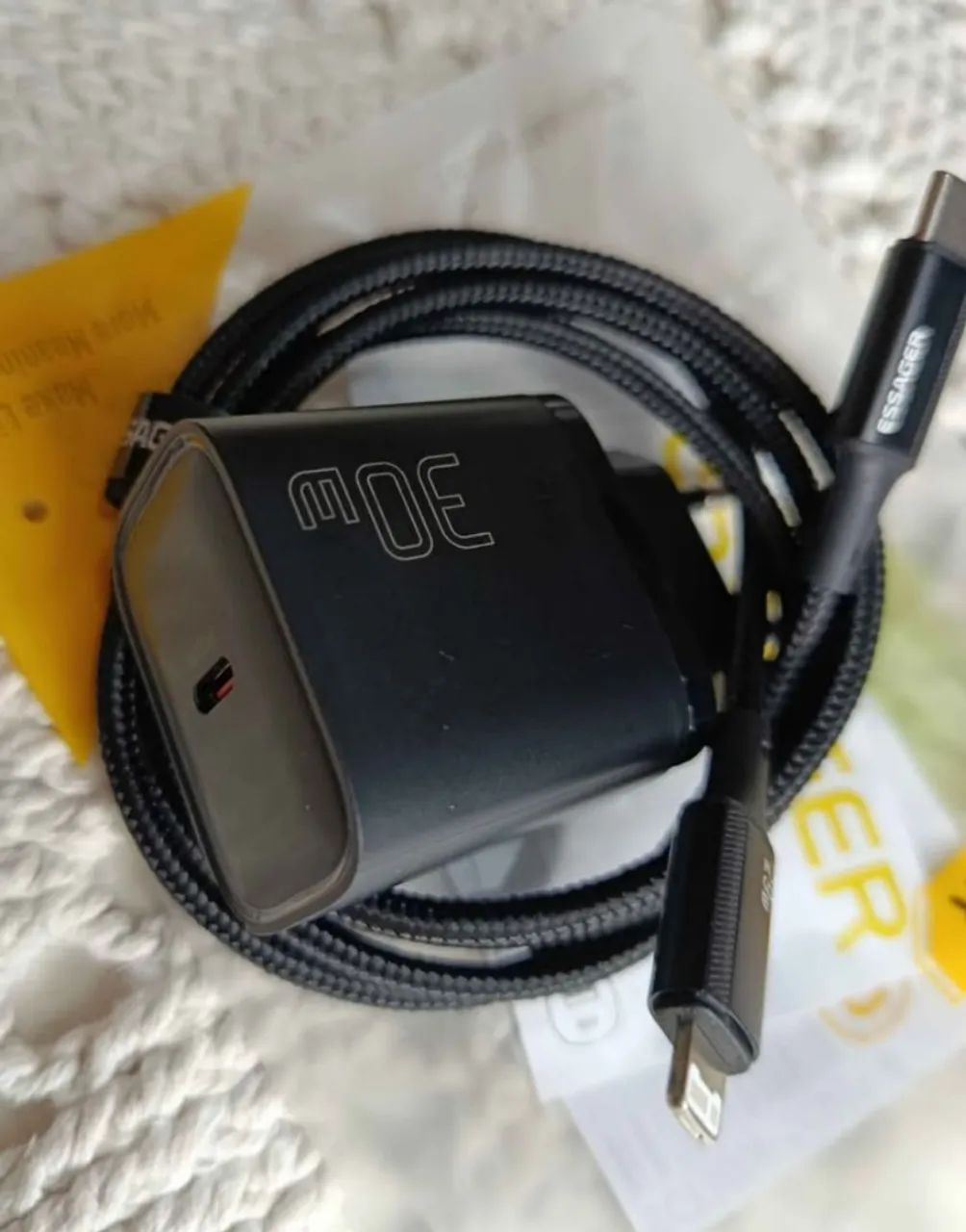 Carregador iPhone Lightning Original Essager 30w  - Foto 2