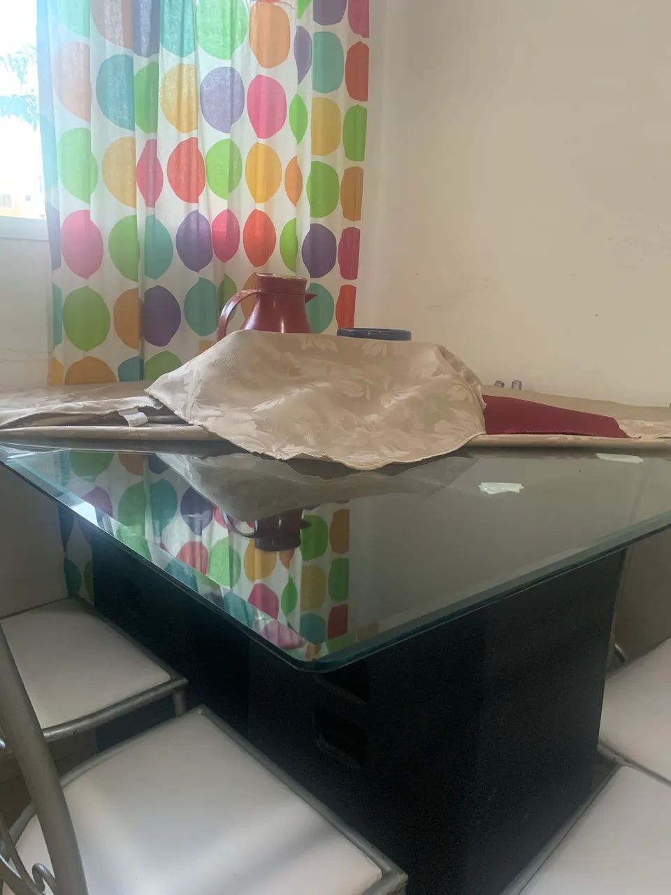 Mesa de Vidro (Sem Base) 120x120cm