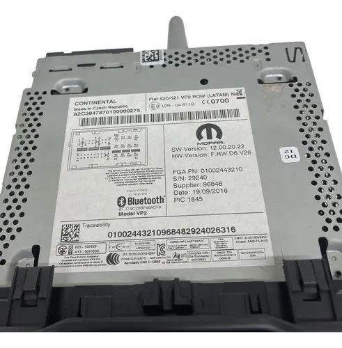 Radio Central Multimidia Renegade 2017 2018 2019 Original Preto