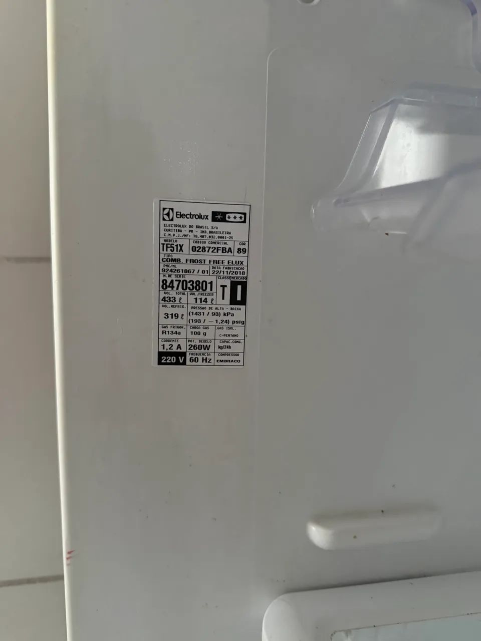 FROST FREE ELETROLUX 433L - Foto 3