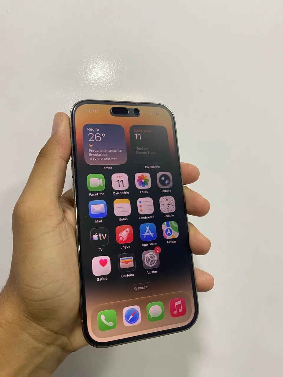 iPhone 14 Pro Dourado com garantia e nota  - Foto 4
