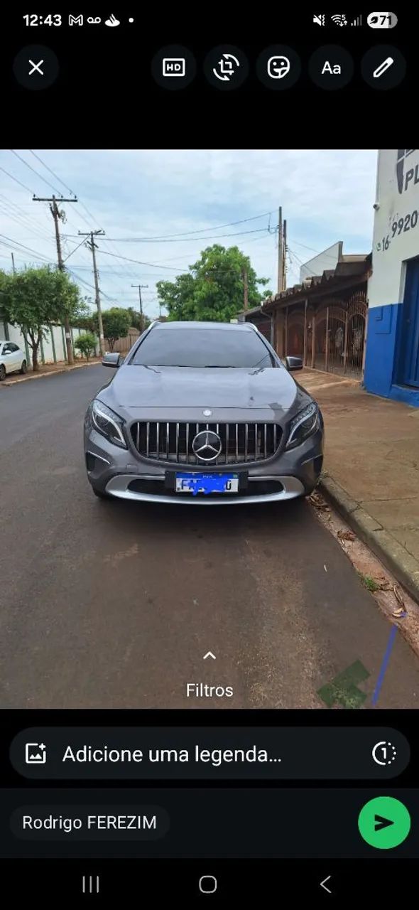 Mercedes-Benz GLA 200 Adv. 1.6/1.6 TB 16V Flex Aut. 2015