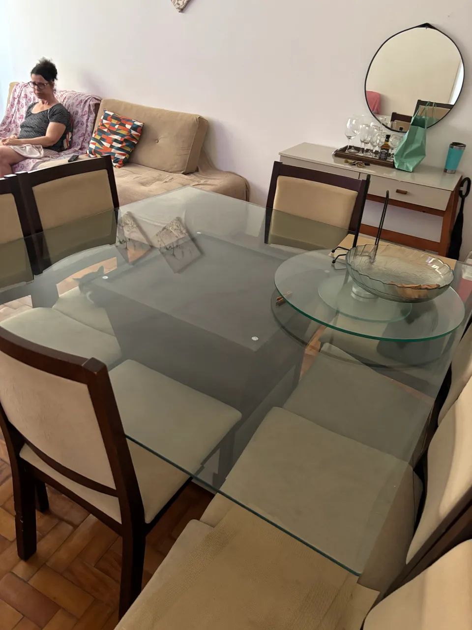 Mesa tampo de vidro - Foto 2