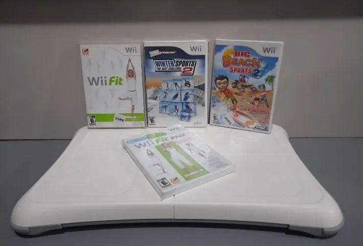 Wii board com jogos 